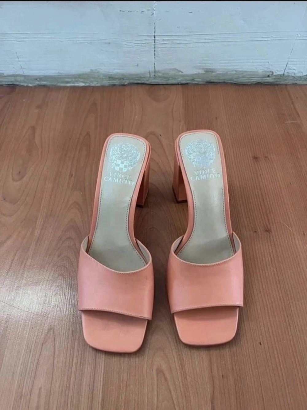 Vince Camuto Peach Slide Mule with Block Heel